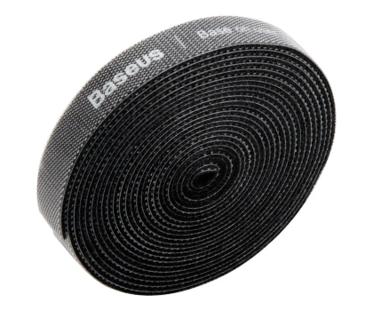 Kabel komputerowy BASEUS Organizer kabli Rainbow Circle Velcro Straps 3m czarny ACMGT-F01